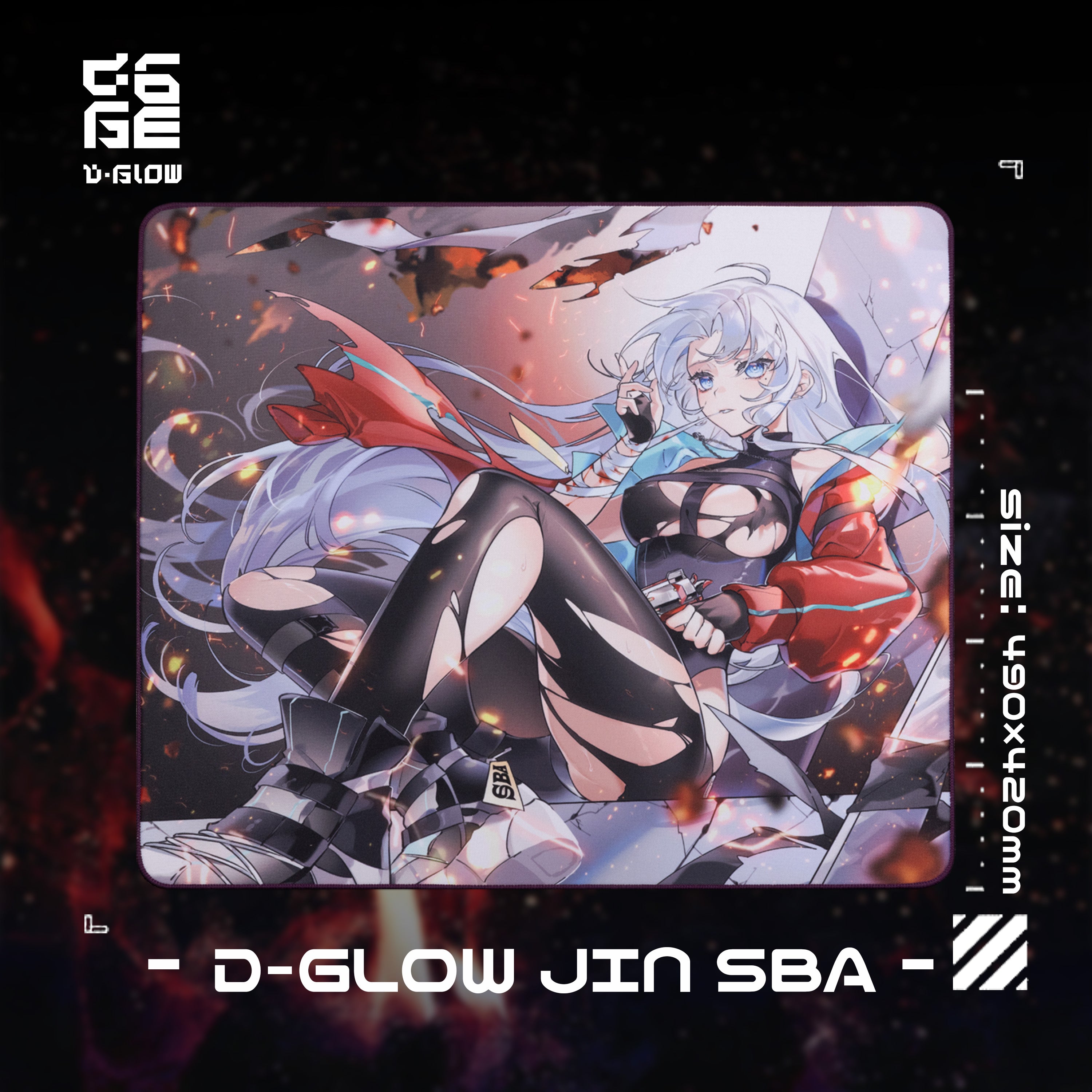 D-GLOW 烬-JIN- SBA.ver【布製マウスパッド】