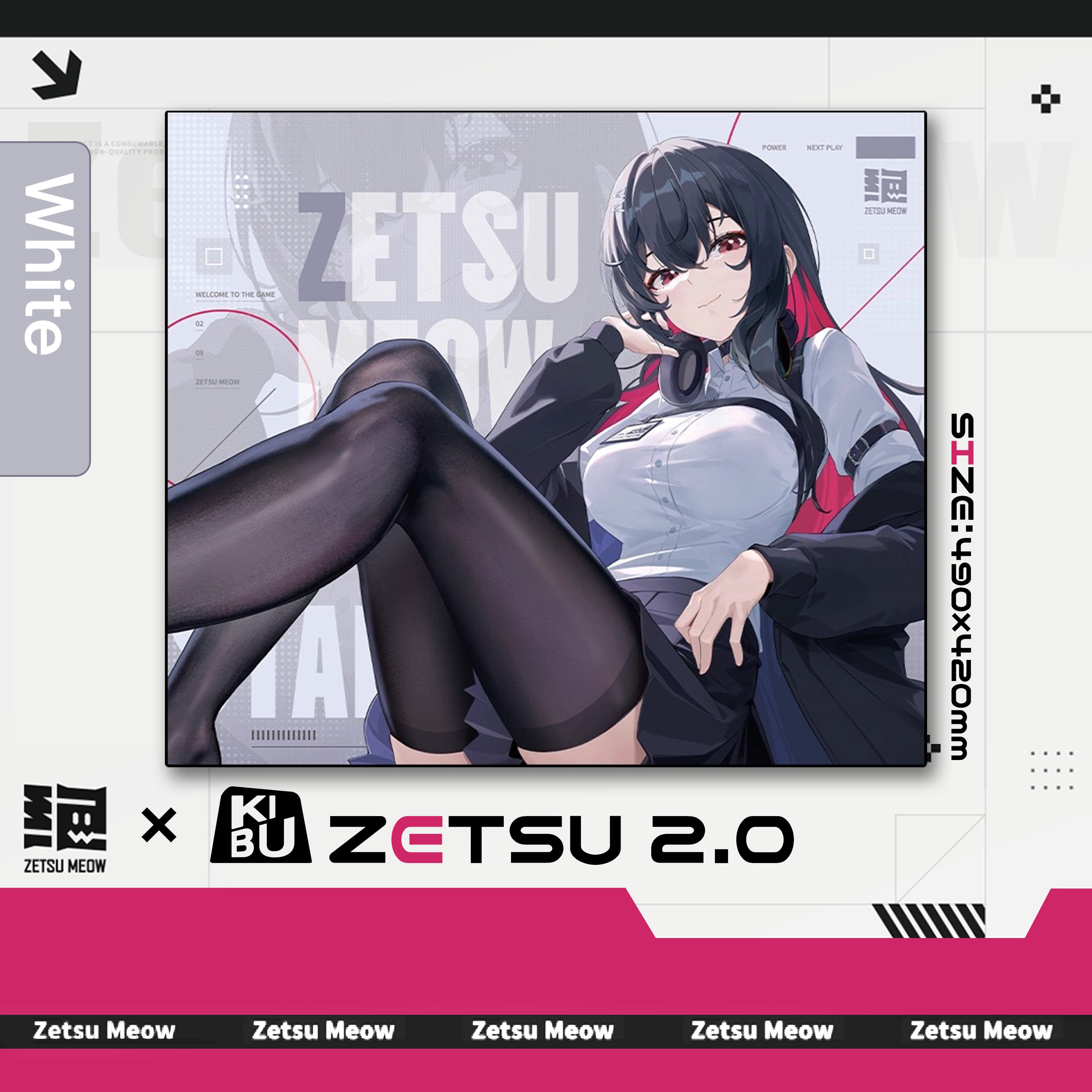 ZETSUMEOW 絶2.0-ZETSU2.0-【布製マウスパッド】