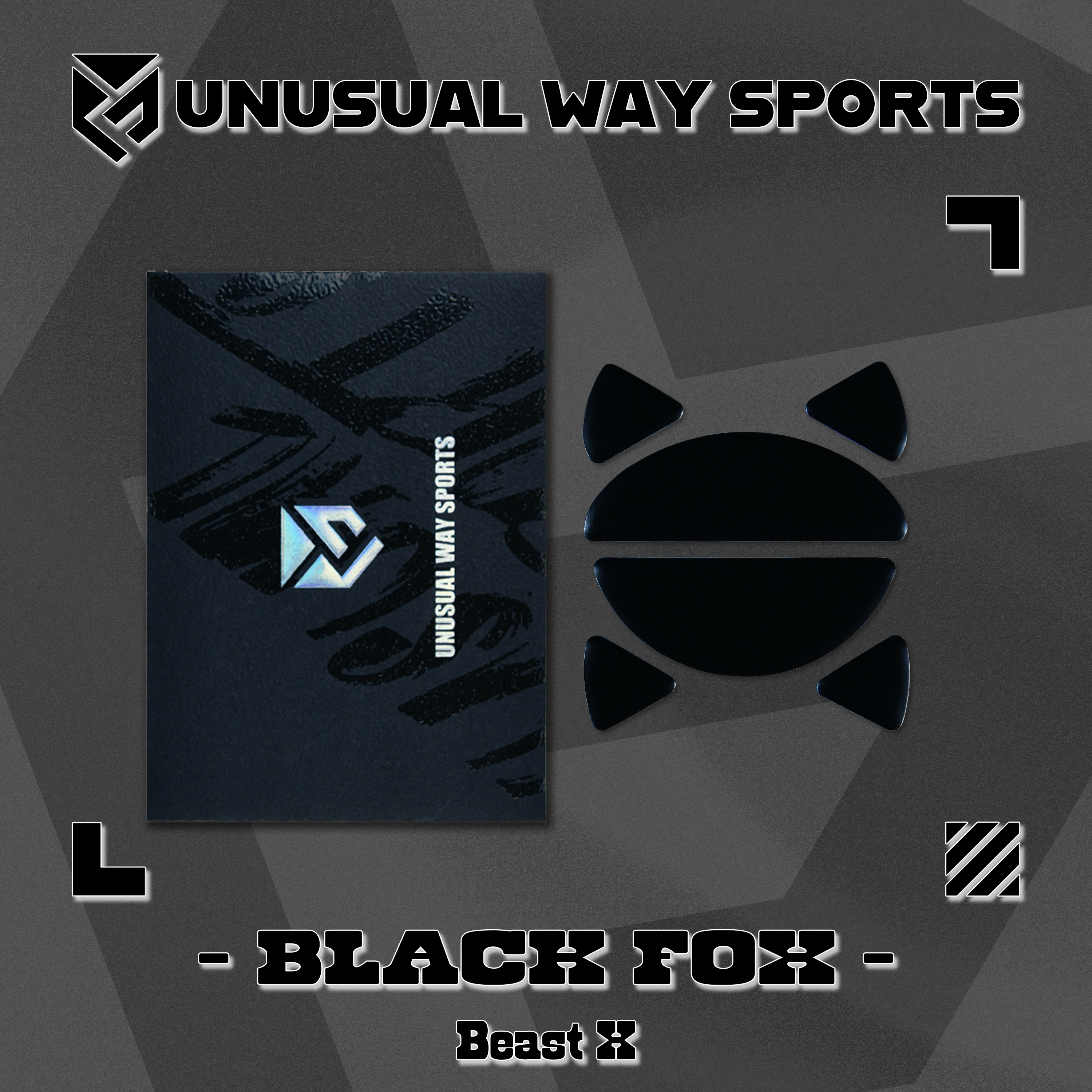 Unusual Way Sports Black Fox【専用マウスソール】