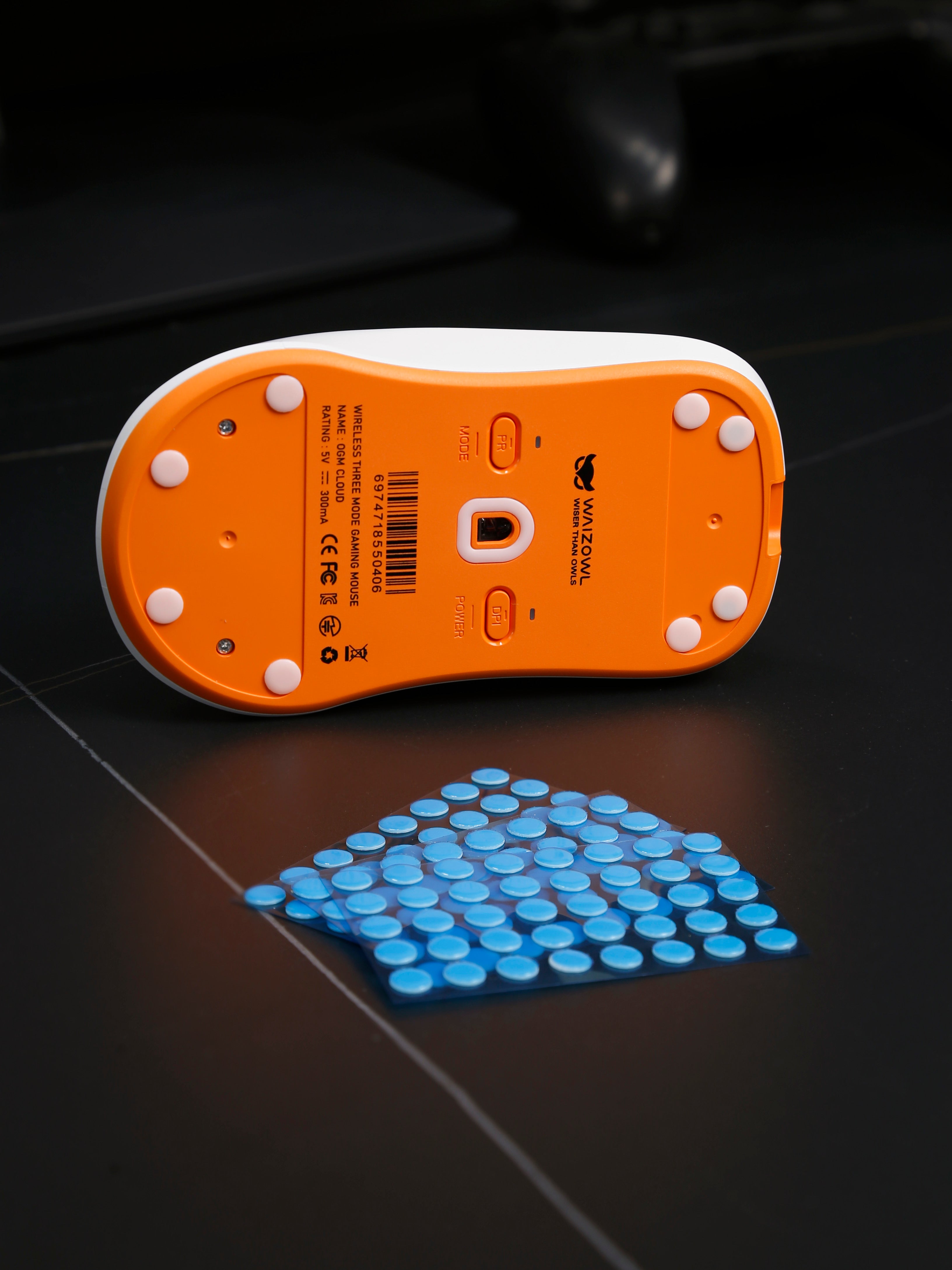 WAIZOWL × KIBU Mouse Skates(DOT) 160PCS【マウス用汎用ソール】