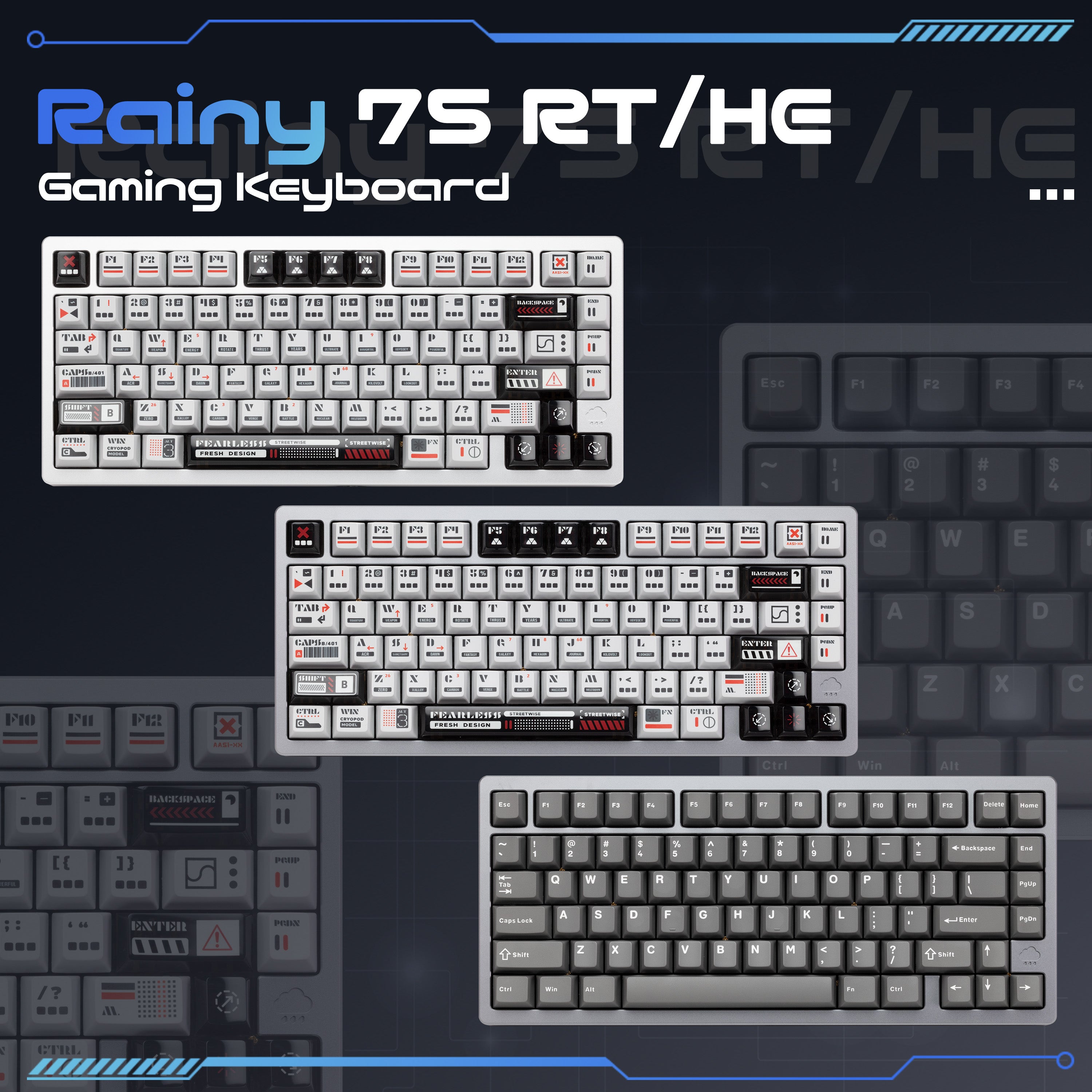 【先行販売】WOBKEY Rainy 75 HE/RT ラピトリキーボード