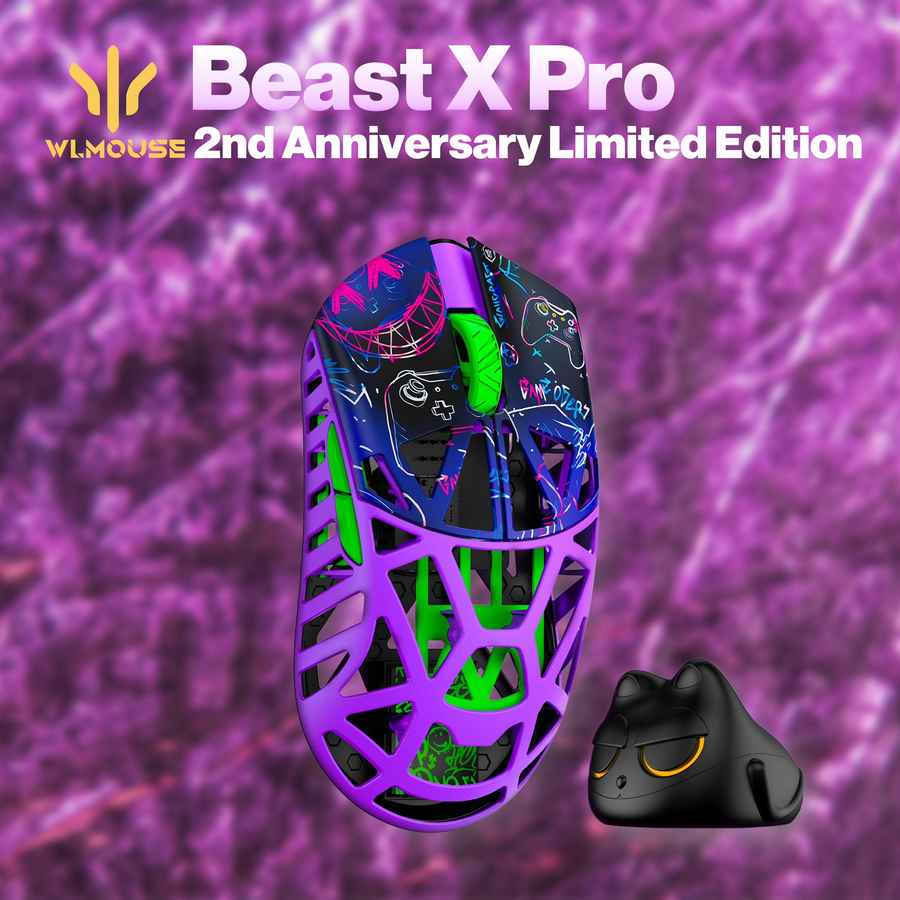 X Beast Mini ゲーミングマウス WLMOUSE バイオレット WL-BX-Mi-Violet 
