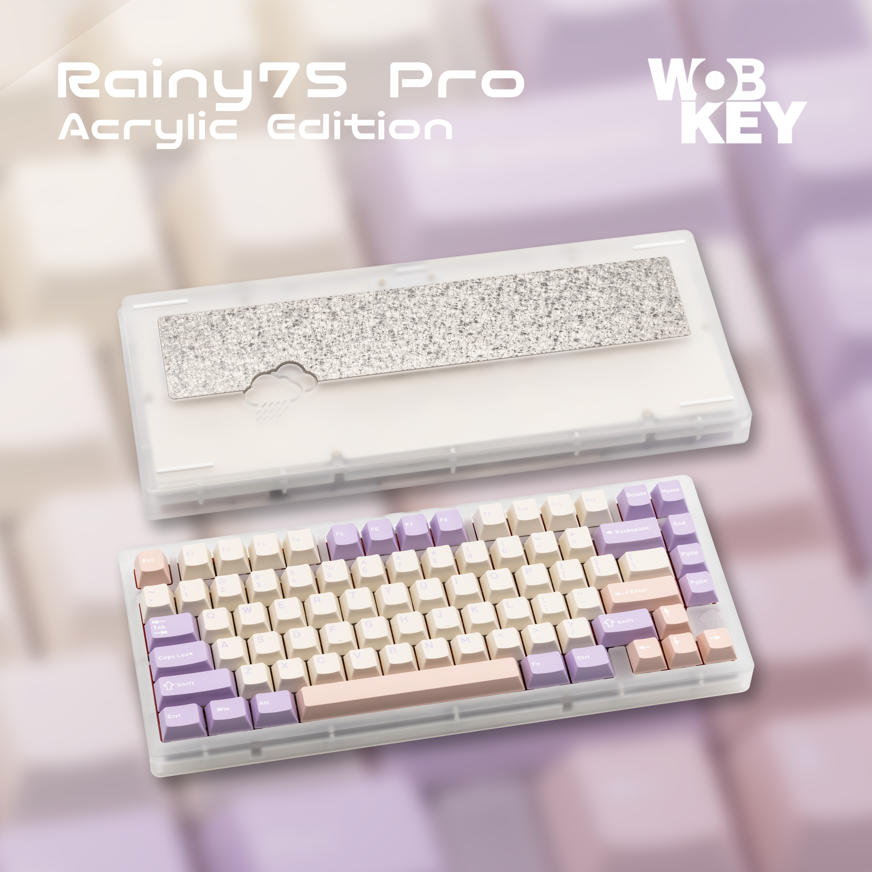WOBKEY Rainy 75 Pro Acrylic Edition【メカニカルキーボード】
