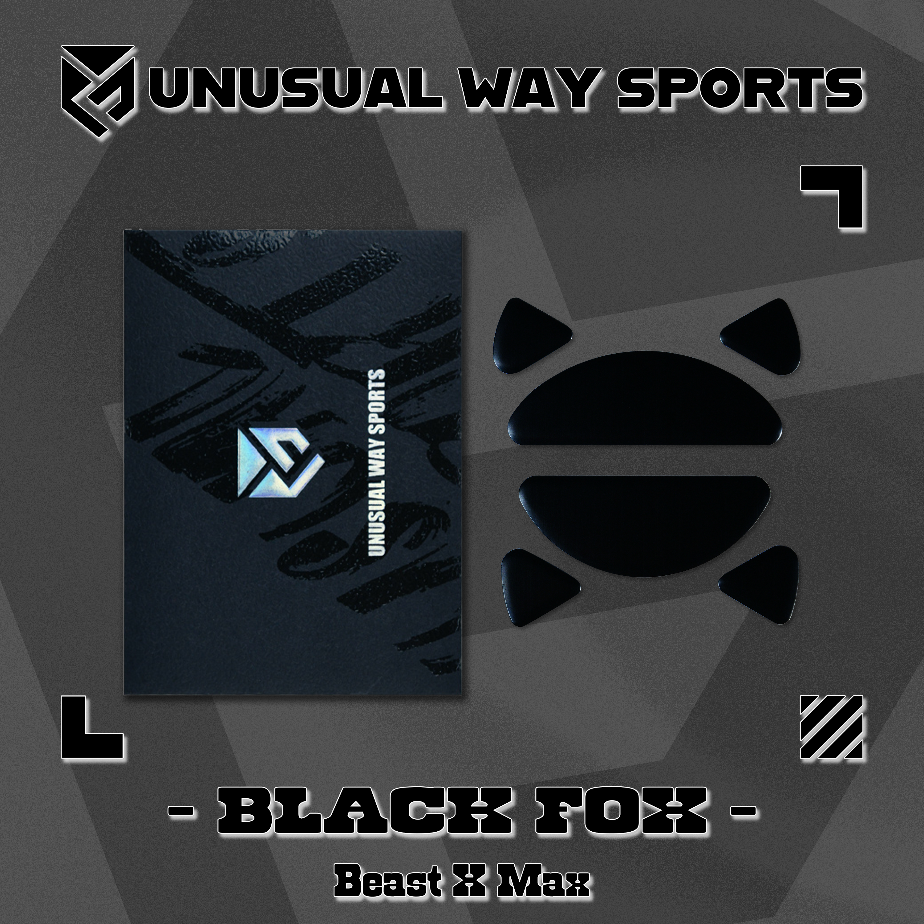 Unusual Way Sports Black Fox【専用マウスソール】