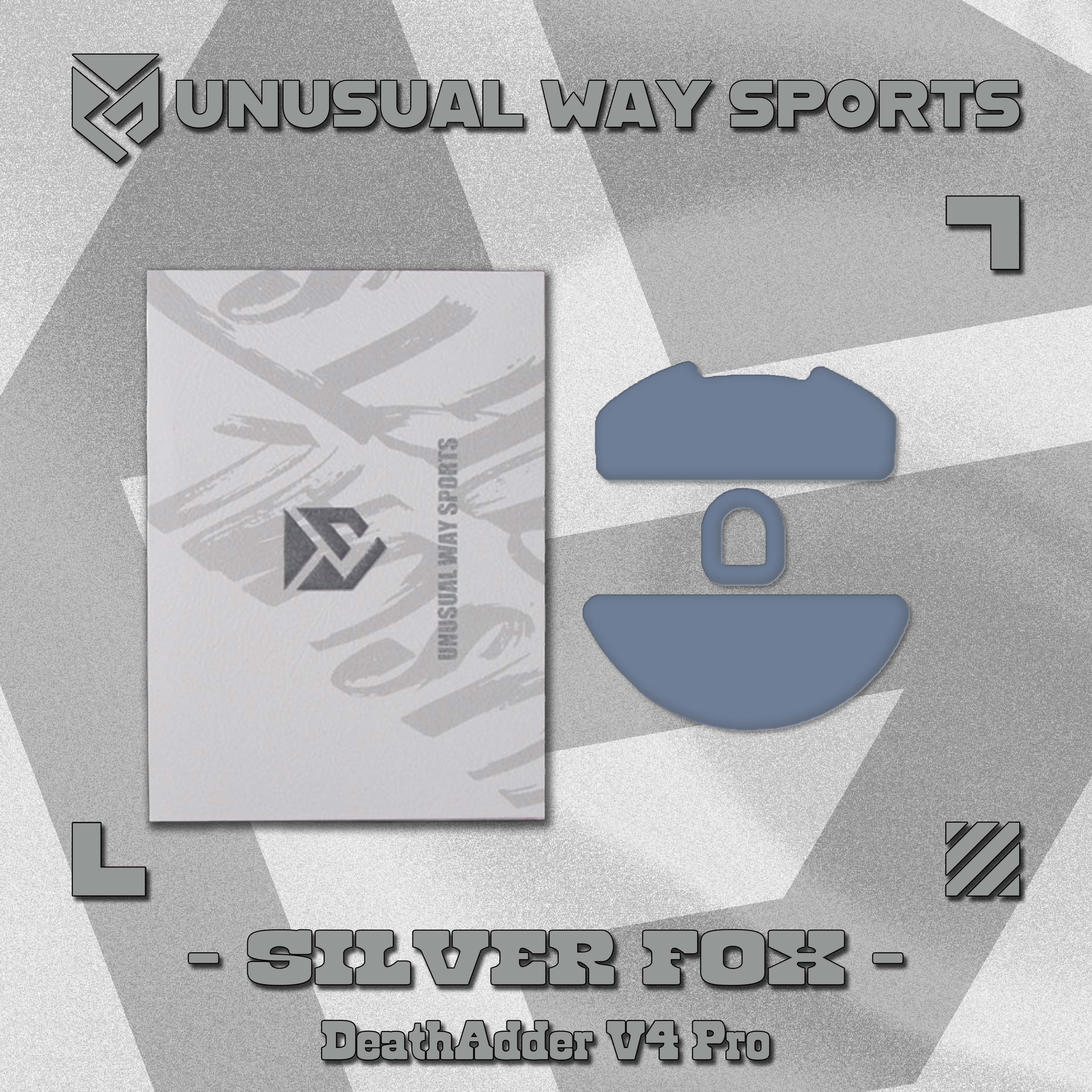 razer viper v4 pro unusual way sportsソール Unusual Way Sports Silver Fox【専用マウスソール】