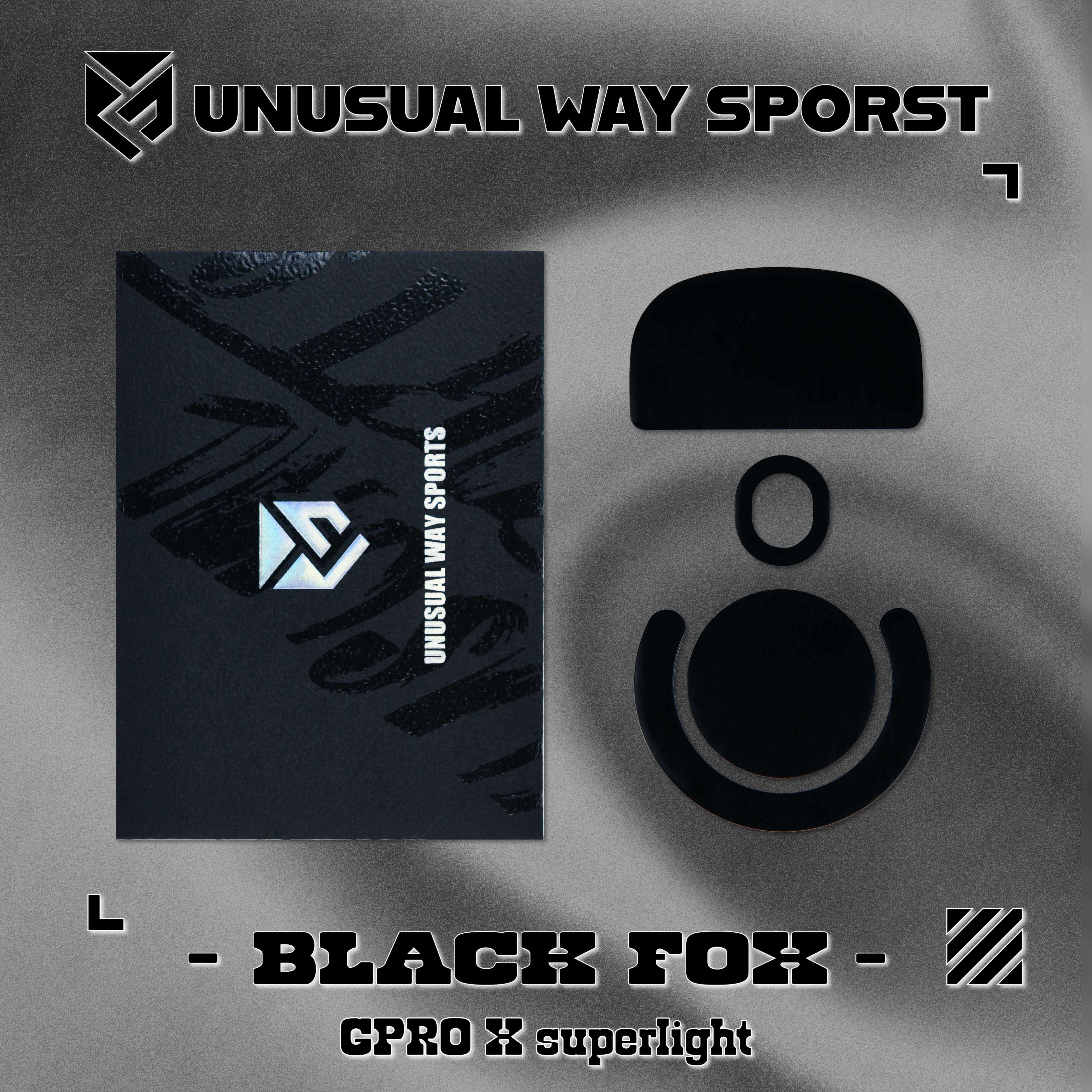 Unusual Way Sports Black Fox【専用マウスソール】