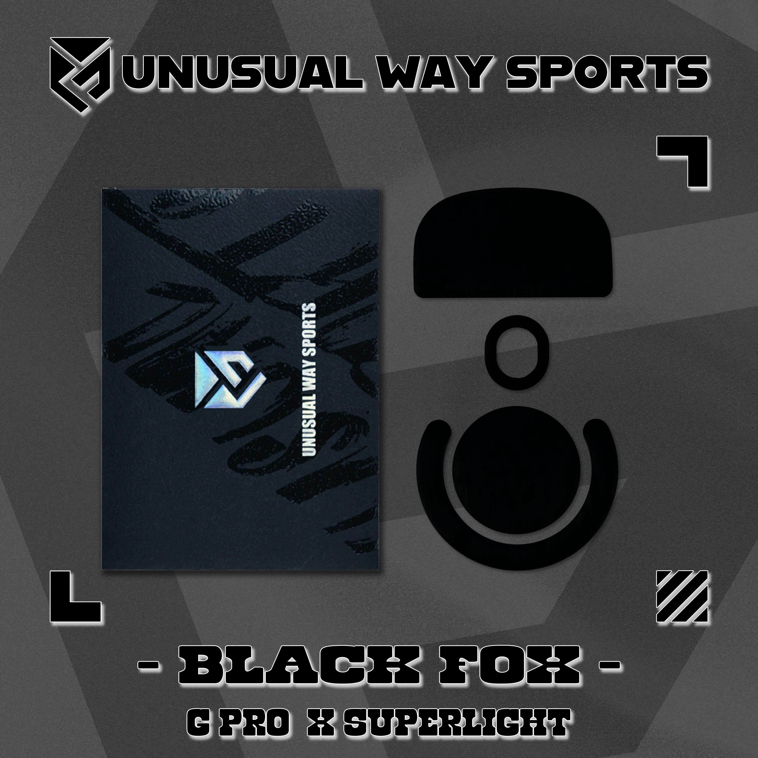 Unusual Way Sports Black Fox【専用マウスソール】