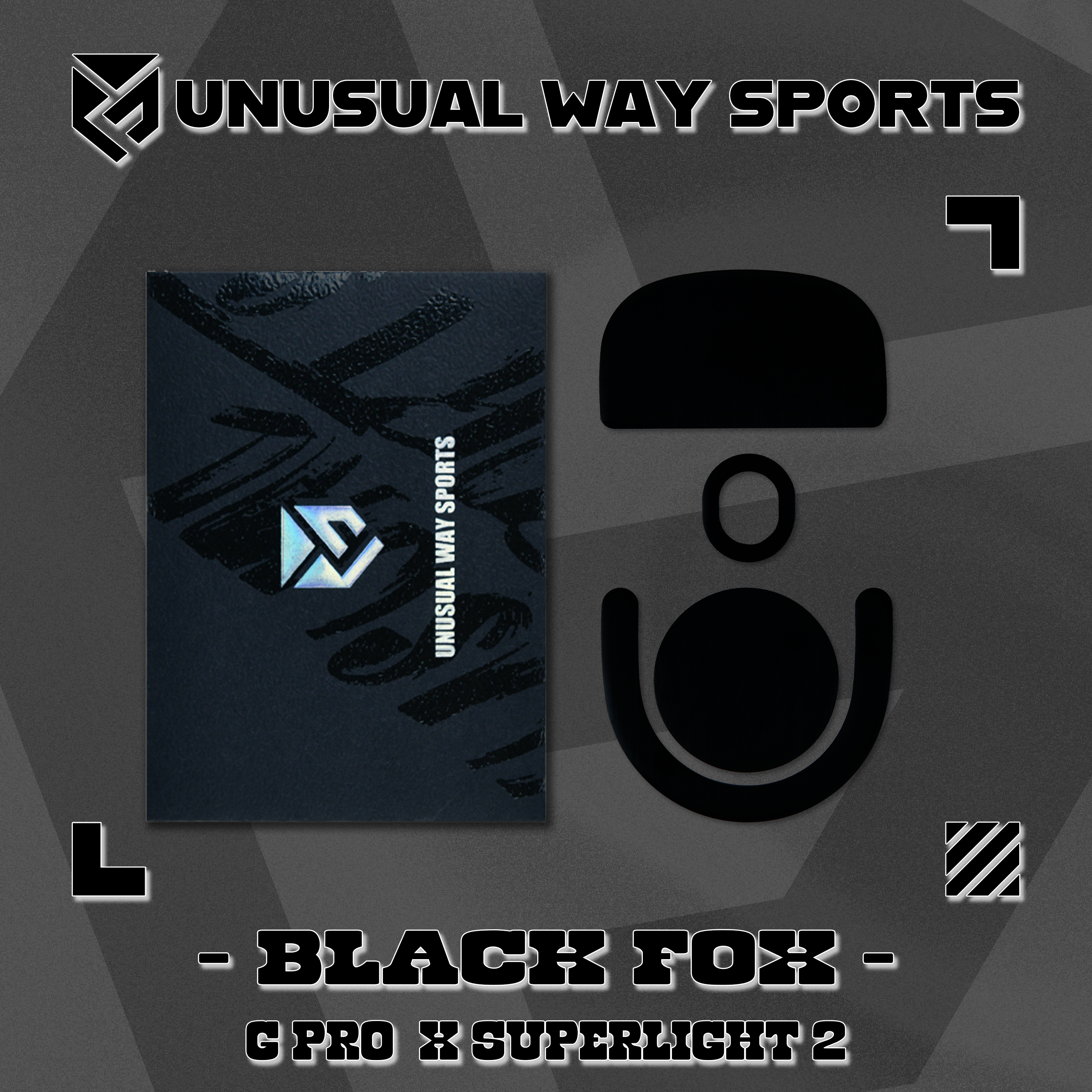 Unusual Way Sports Black Fox【専用マウスソール】