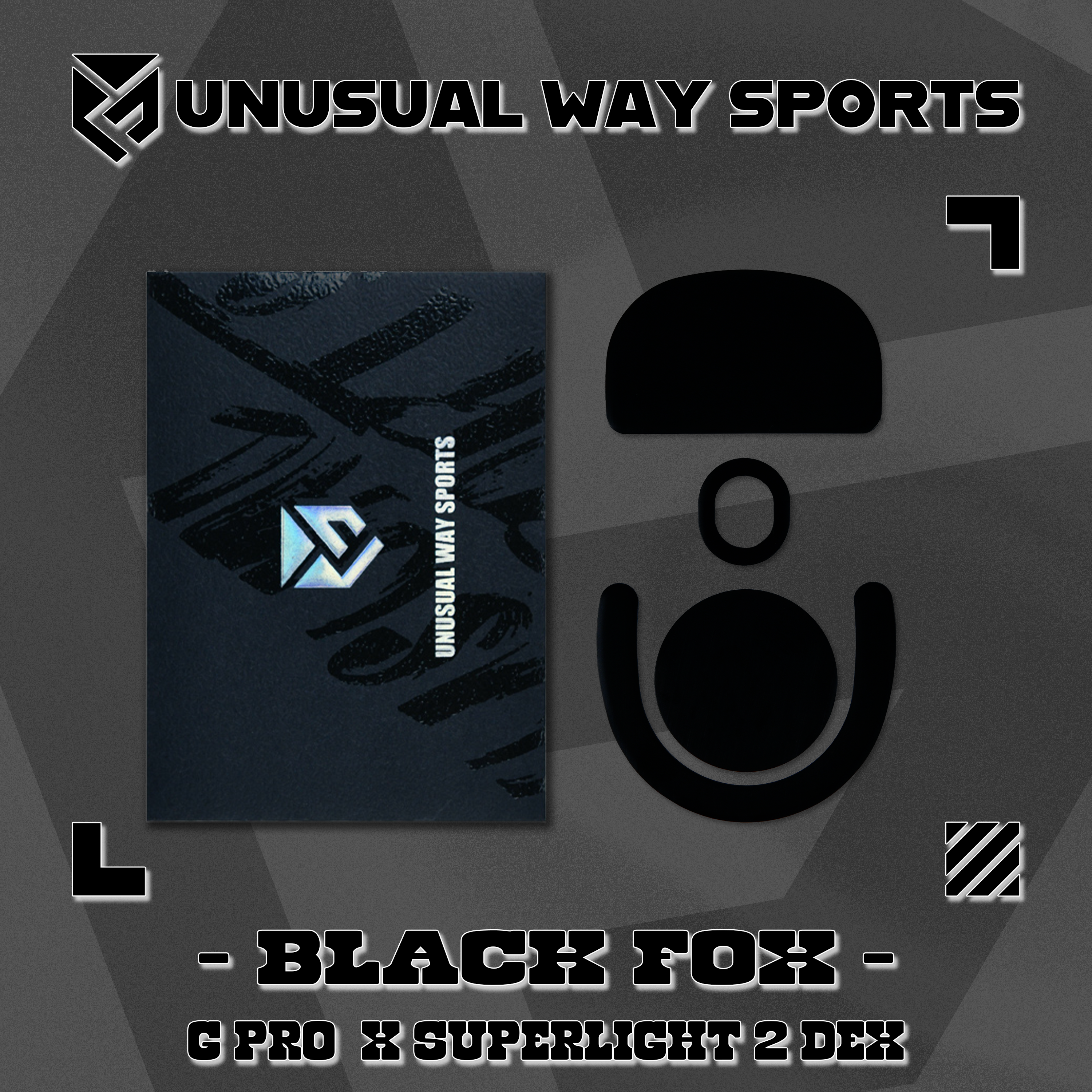 Unusual Way Sports Black Fox【専用マウスソール】