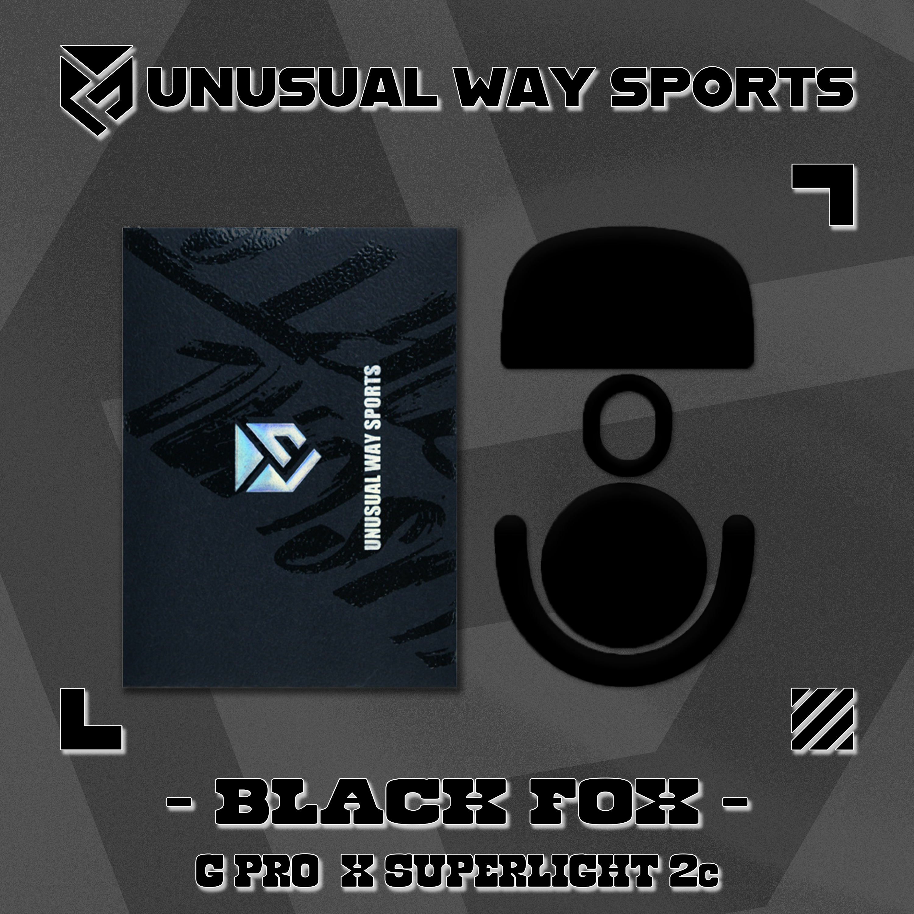 Unusual Way Sports Black Fox【専用マウスソール】
