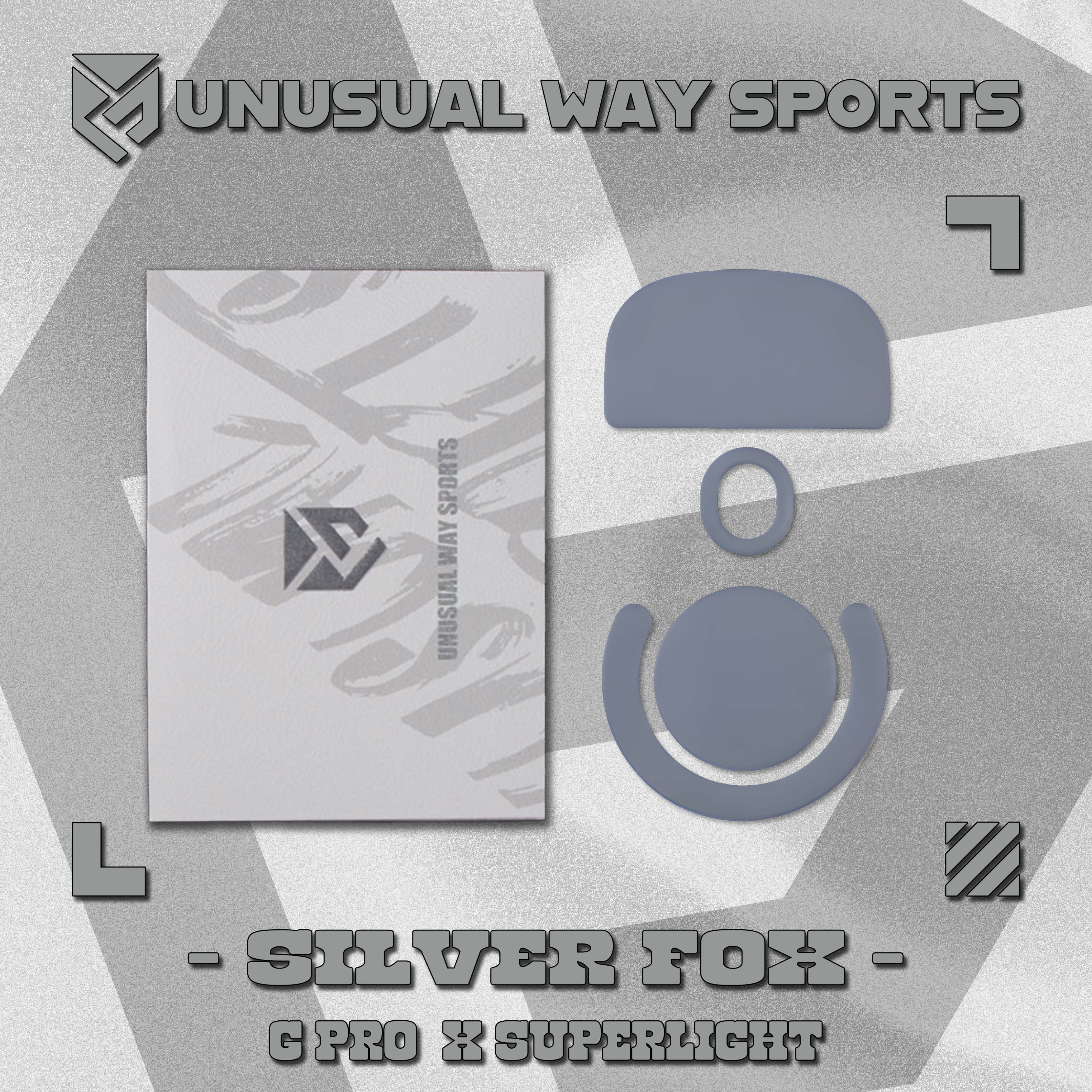 razer viper v4 pro unusual way sportsソール Unusual Way Sports Silver Fox【専用マウスソール】