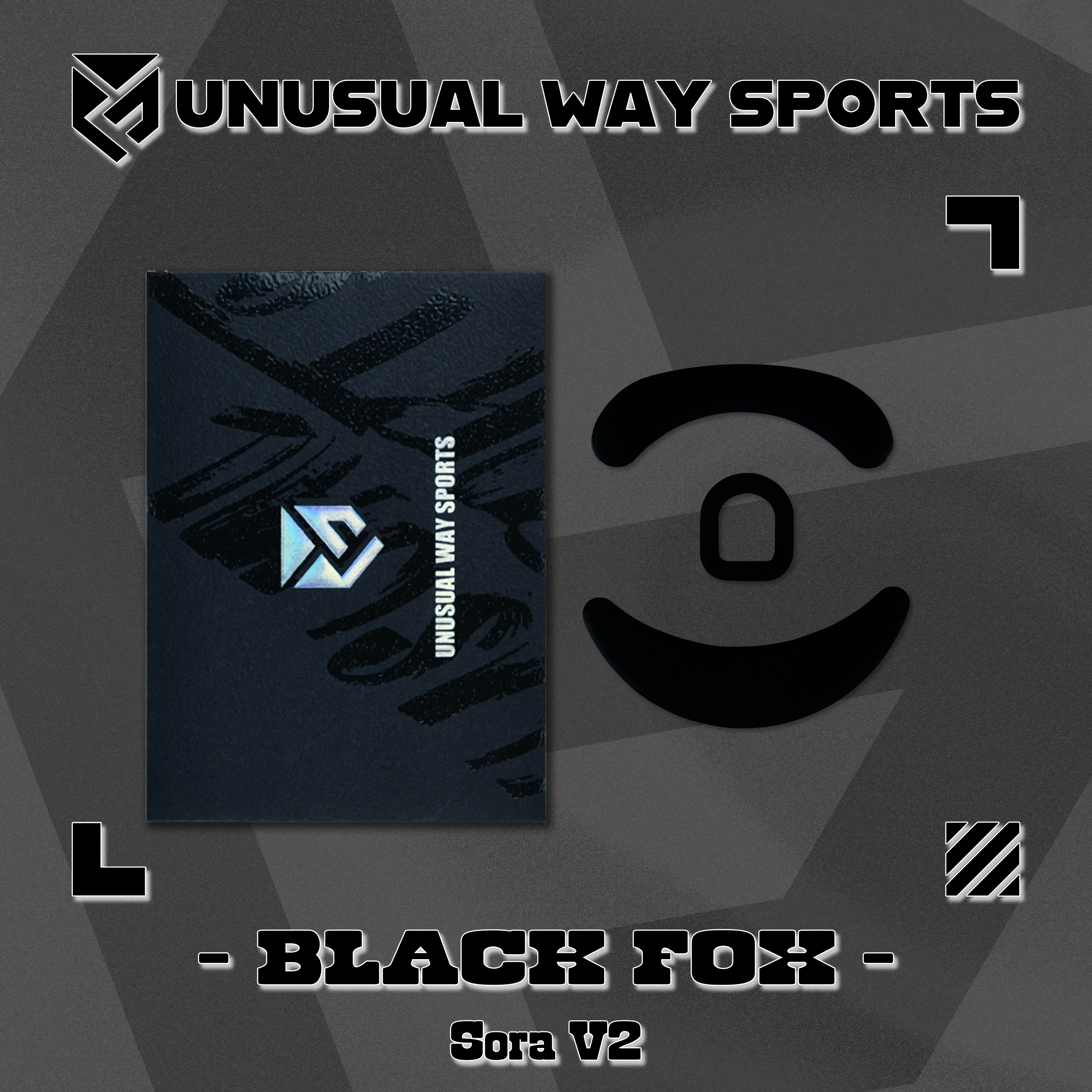 Unusual Way Sports Black Fox【専用マウスソール】