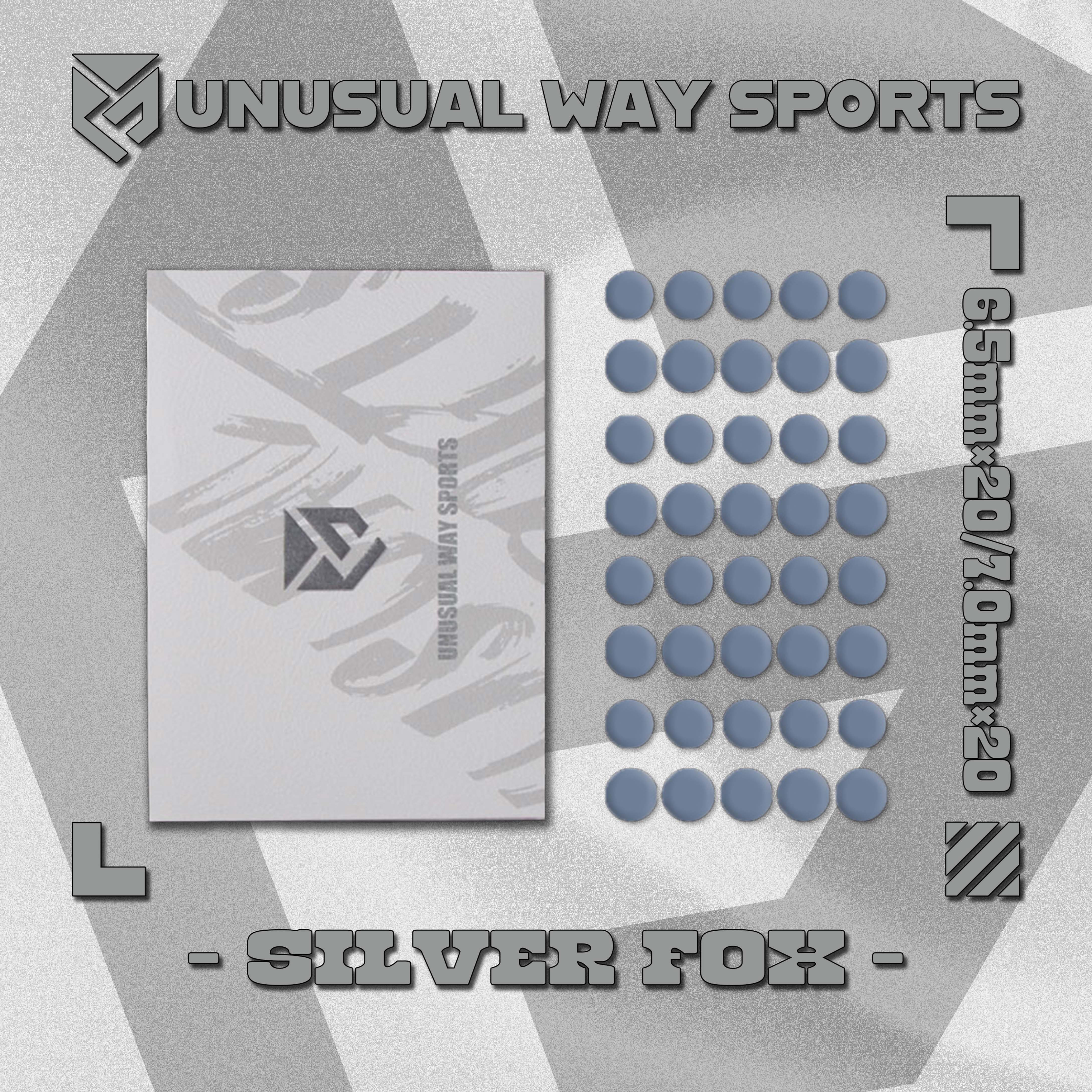 Unusual Way Sports Silver Fox Dot【汎用型マウスソール】