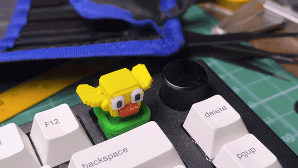 3Dプリント ピクセルバード キーキャップキット