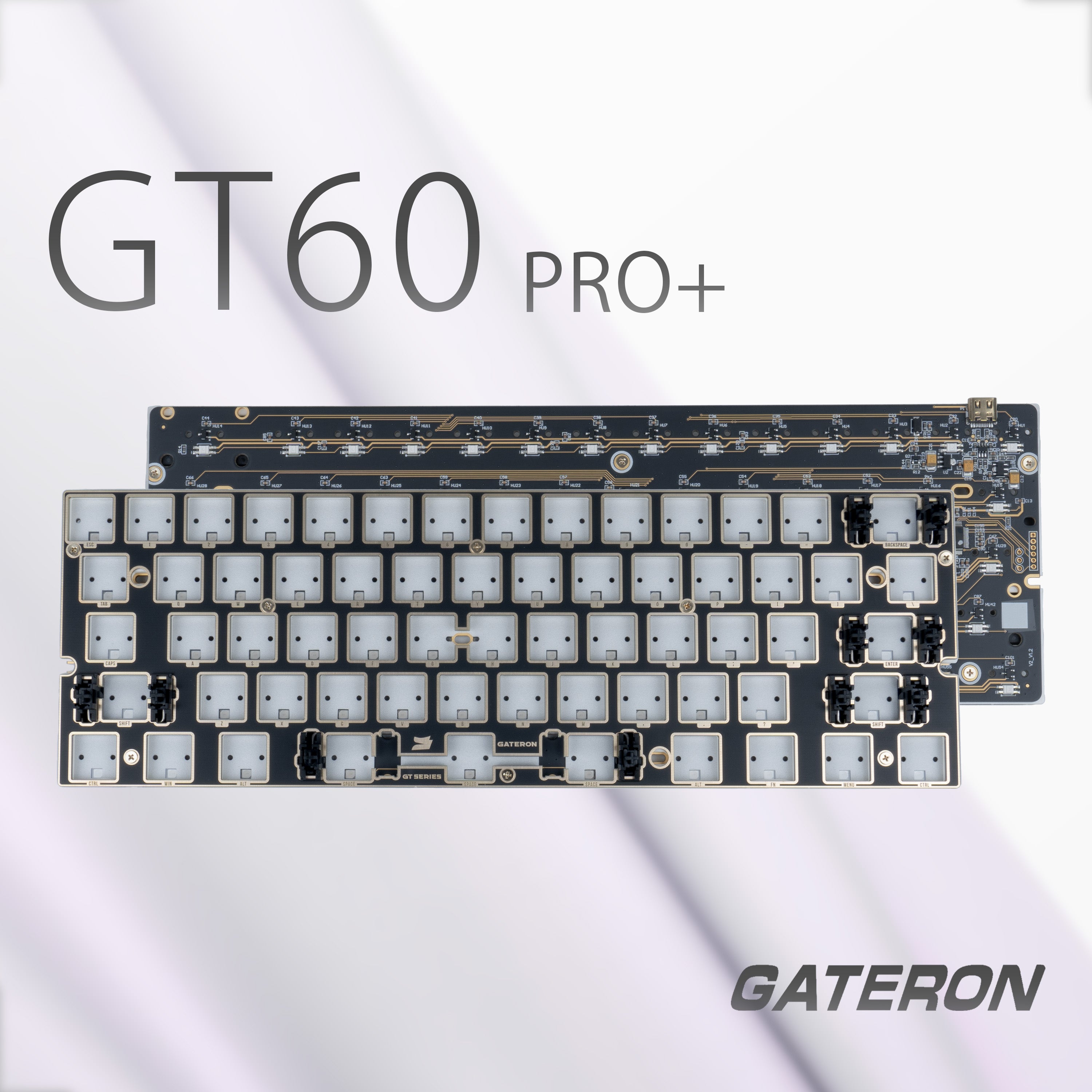 GATERON GT60 Pro+ Magnetic Keyboard PCBA【スタビ＆フォーム組み立て済み】