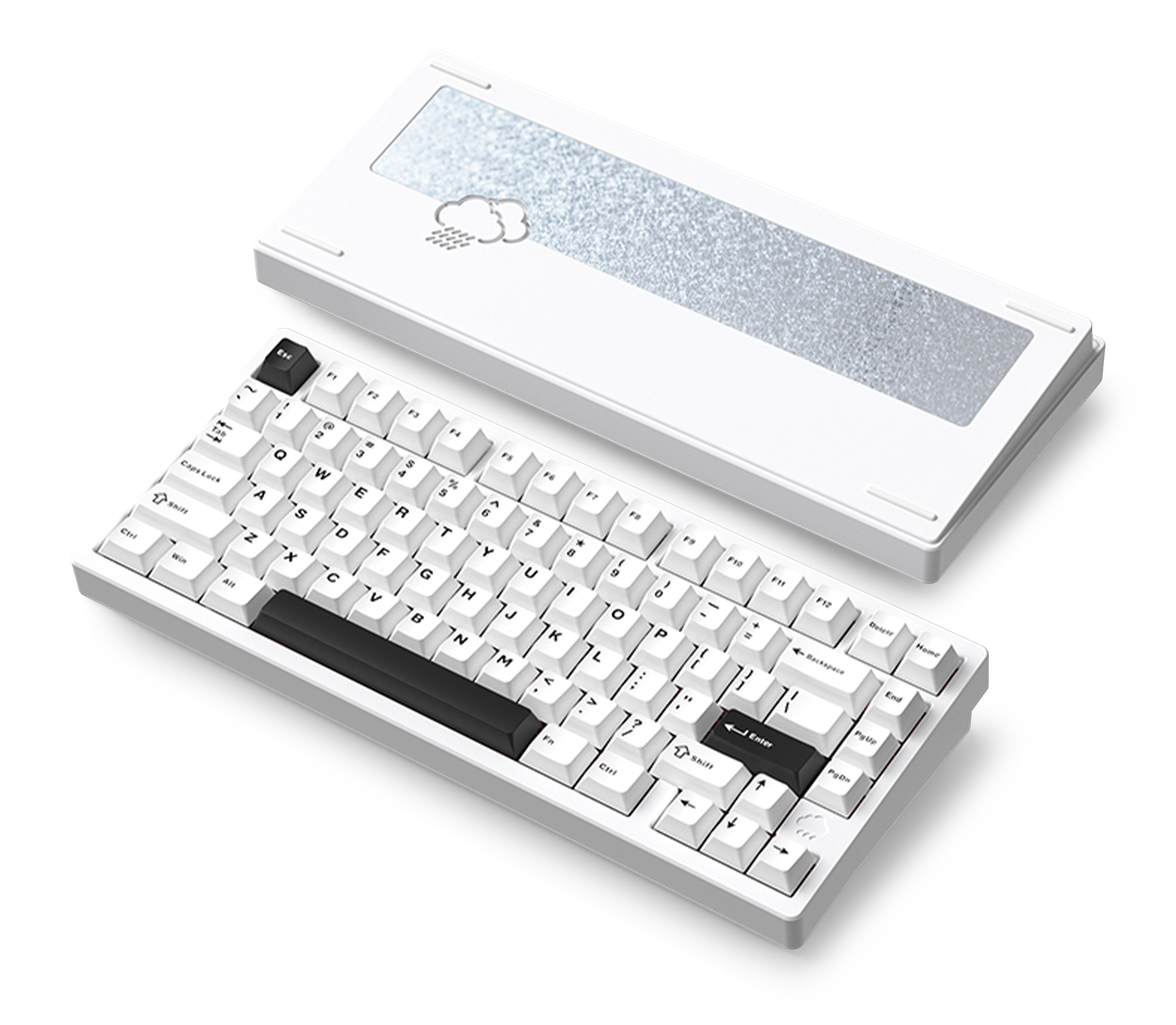 WOBKEY Rainy75 color シルバー WOBKEY Rainy 75【メカニカルキーボード】